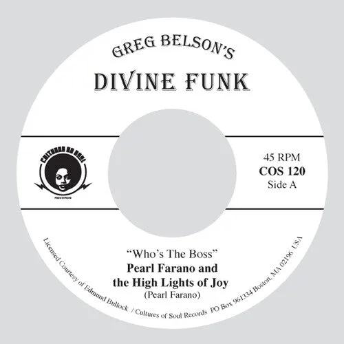 Farano, Pearl & High Lights of Joy / Jackson, Zela: Who's The Boss / Days Are Just Like People