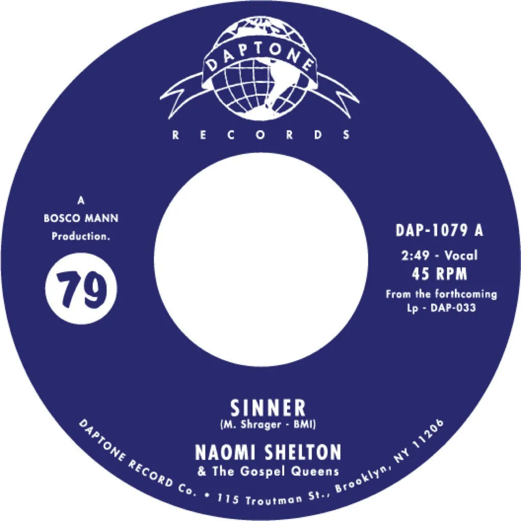 Naomi Shelton & The Gospel Queens - "Sinner / Everybody Knows"
