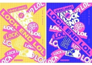 Weki Meki: Lock End LOL (Random Cover) (Incl. 80pg photo book, logo sticker, 2 selfie photo cards   1 weki meki ring)